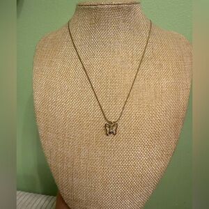 Gold Butterfly Pendant Necklace